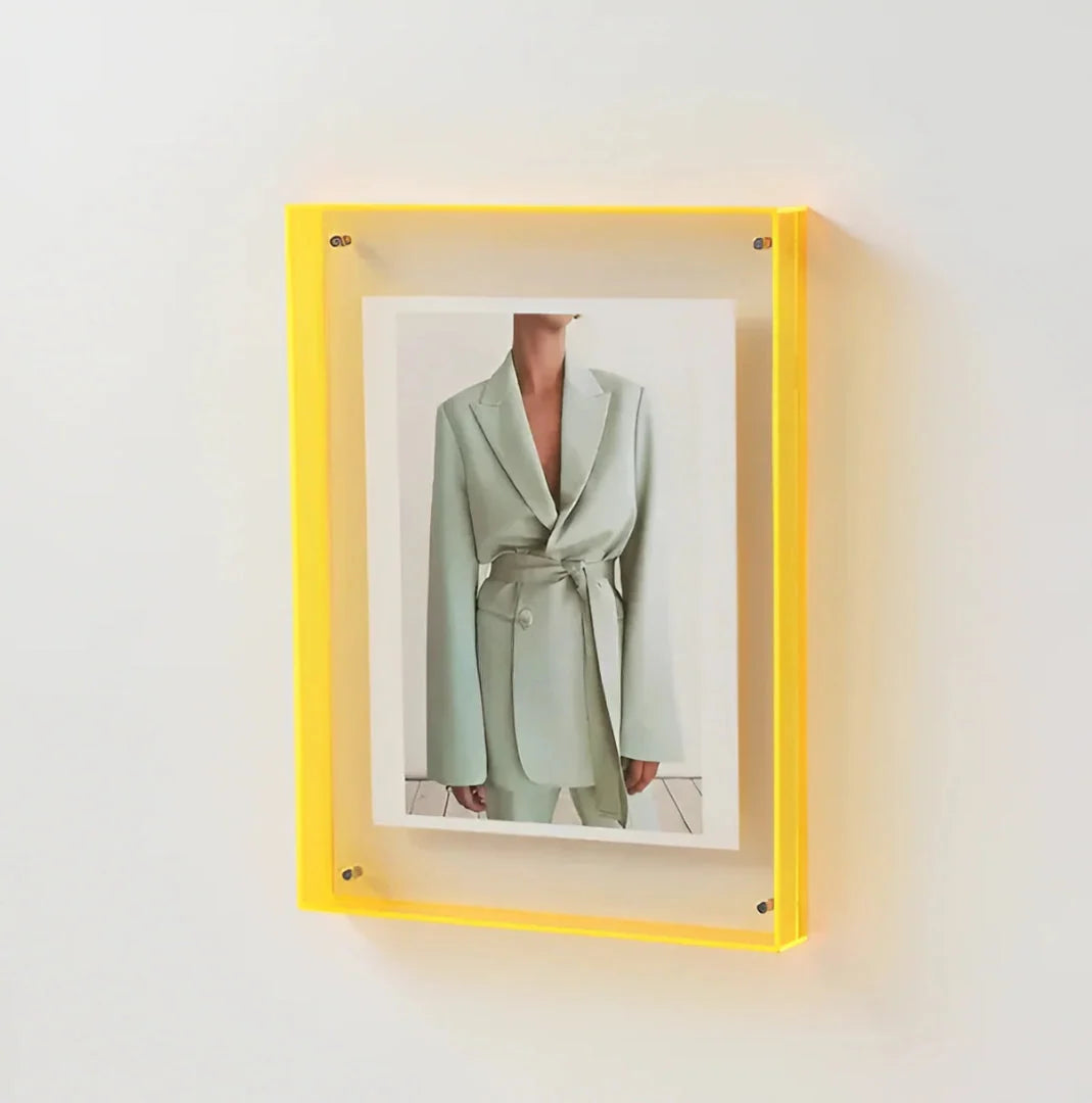 Photo Frame Transparent Floating Desk & Wall Display