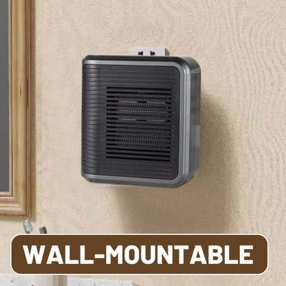 Plug-In Space Heater 800W Ceramic Digital Thermostat & Timer
