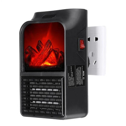 Plug-In Space Heater PTC Ceramic 500W Flame Effect