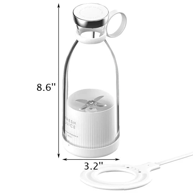 Portable Blender USB Rechargeable Stainless Steel 16.91 Fl Oz