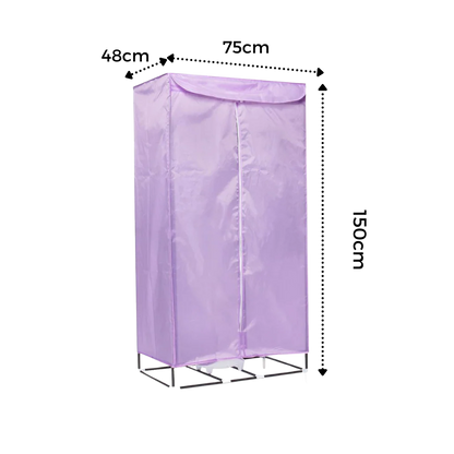 Portable Clothes Dryer 900W Fast-Drying Zippered Cover