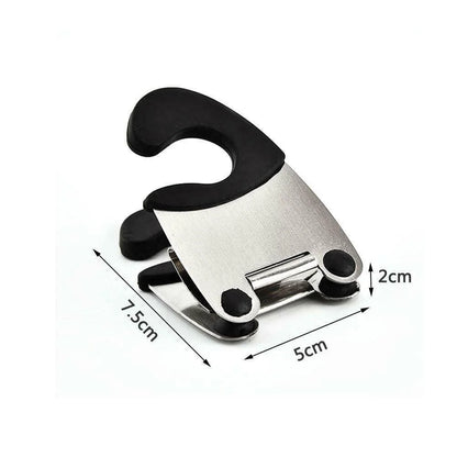 Pot Side Spoon Holder Clip-On Drip-Back Design Heat-Resistant Silicone Grip