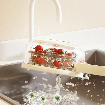 Produce Drainer Basket Compact Efficient Drainage】【。