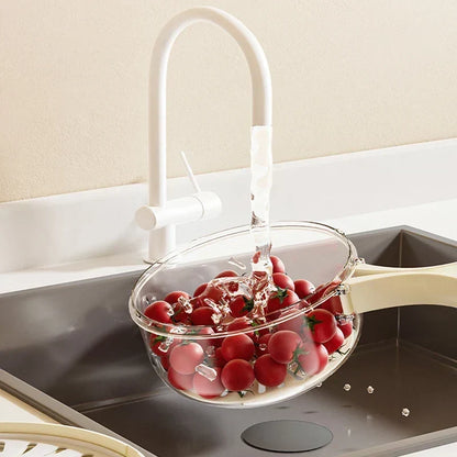 Produce Drainer Basket Compact Efficient Drainage】【。