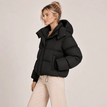 Puffer Jacket Quilted Hooded Oversized Fit