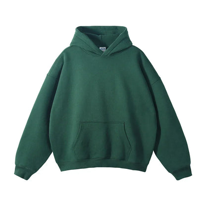 Pullover Hoodie Relaxed Fit Kangaroo Pocket Hooded