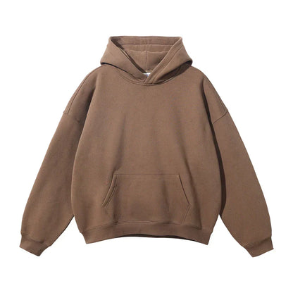 Pullover Hoodie Relaxed Fit Kangaroo Pocket Hooded
