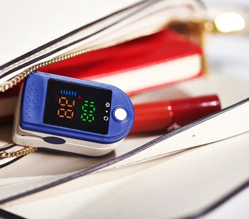 Pulse Oximeter Fingertip Sensor HD LED Display Portable Design