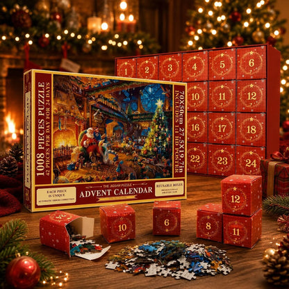 Puzzle Advent Calendar 1008 Pieces Christmas Jigsaw