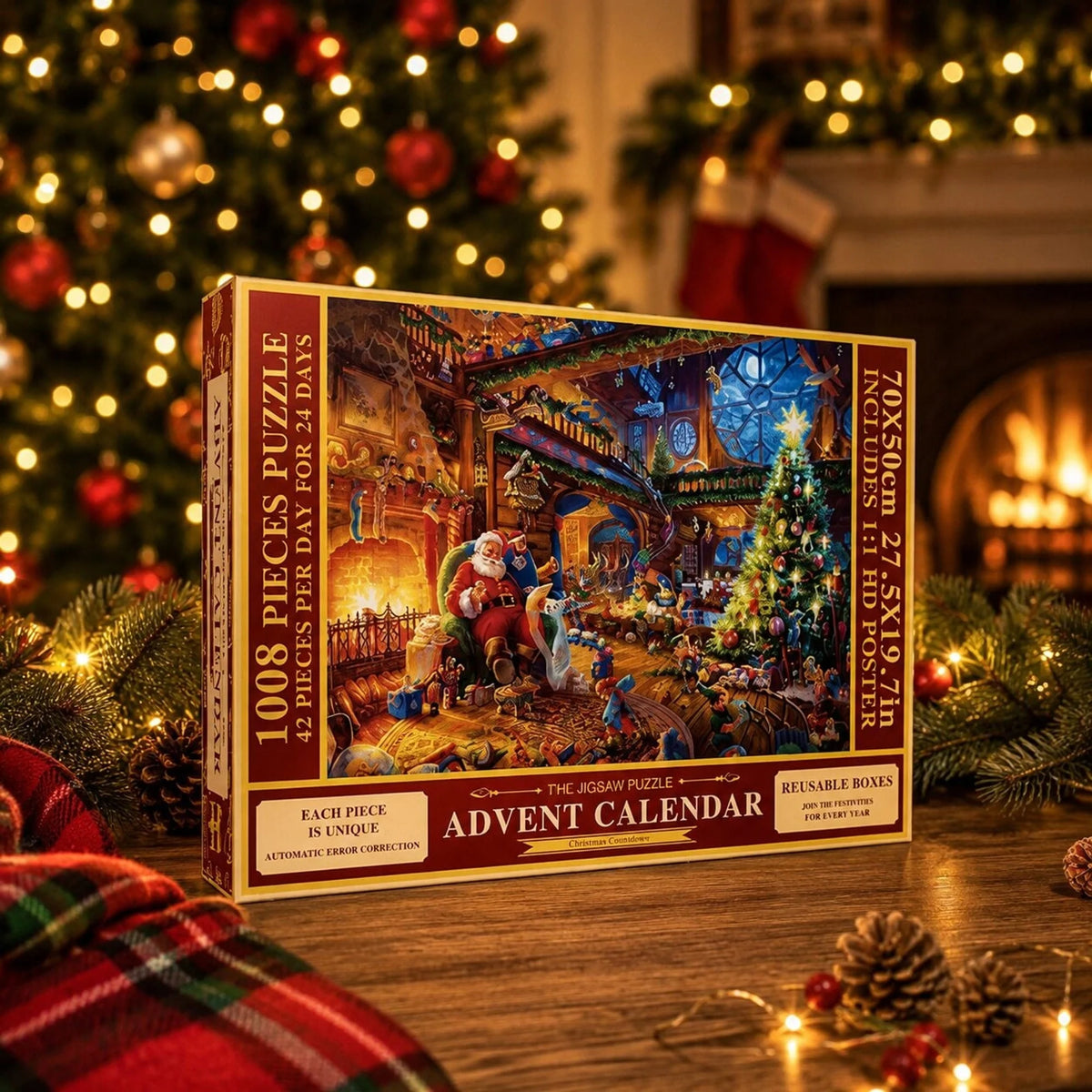 Puzzle Advent Calendar 1008 Pieces Christmas Jigsaw