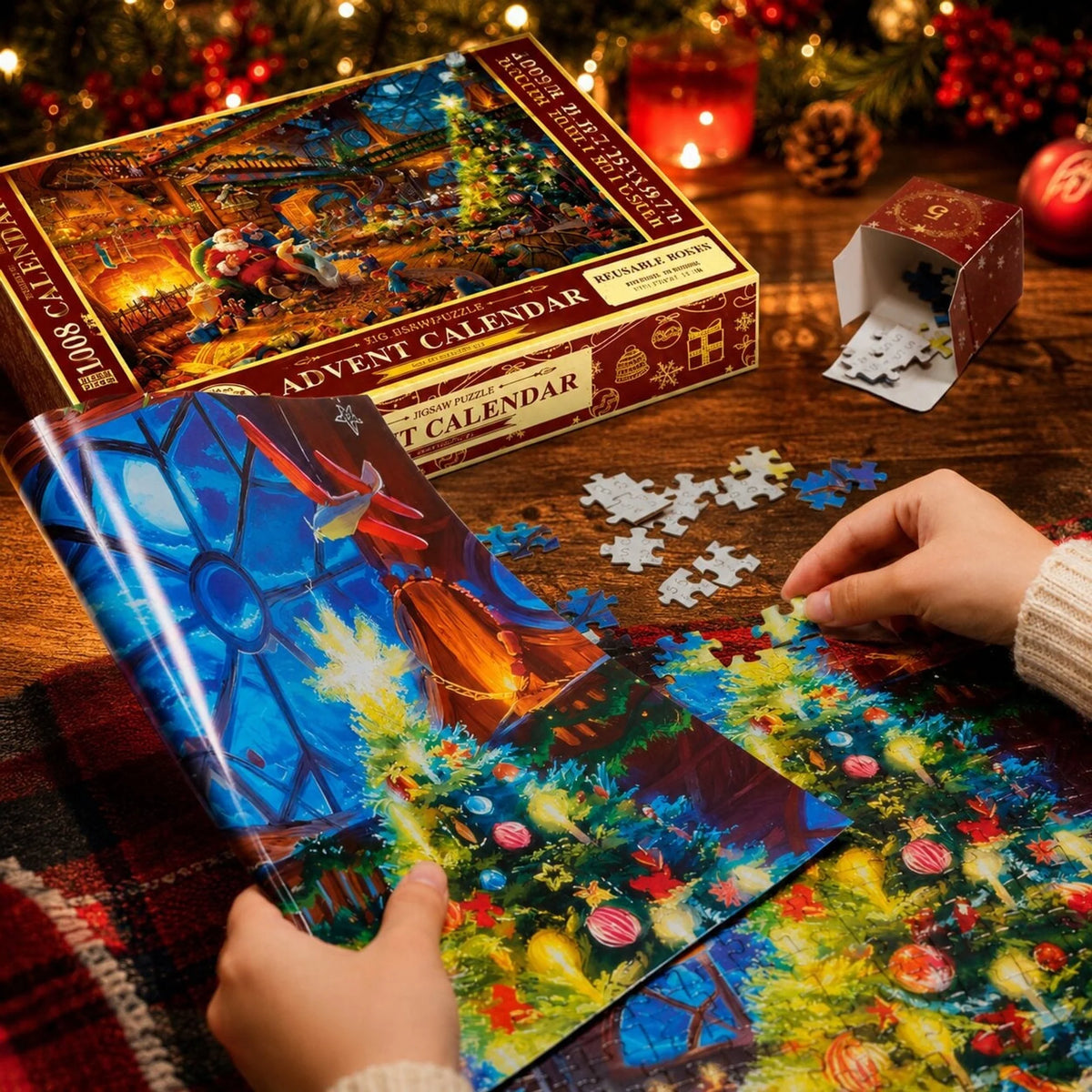 Puzzle Advent Calendar 1008 Pieces Christmas Jigsaw
