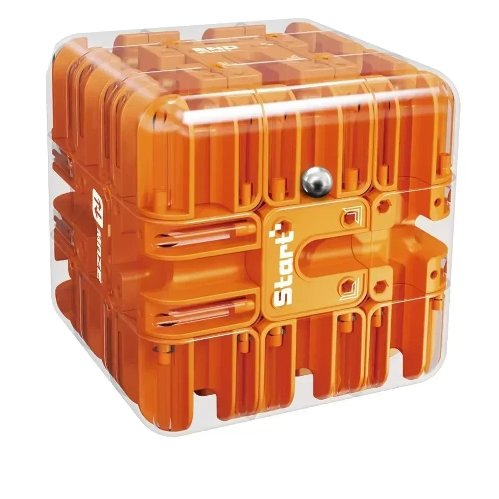 Puzzle Cube Metal Ball Maze Compact & Portable