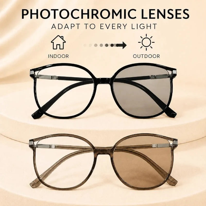 Reading Glasses Progressive Photochromic Blue Light Filter