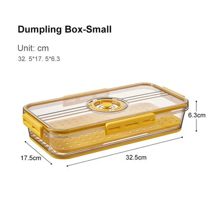 Refrigerator Storage Box Transparent Lidded Plastic