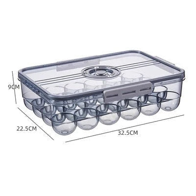 Refrigerator Storage Box Transparent Lidded Plastic