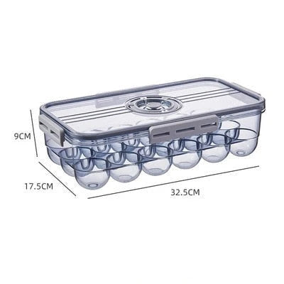 Refrigerator Storage Box Transparent Lidded Plastic
