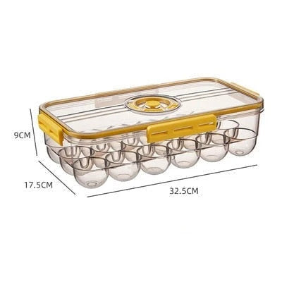 Refrigerator Storage Box Transparent Lidded Plastic