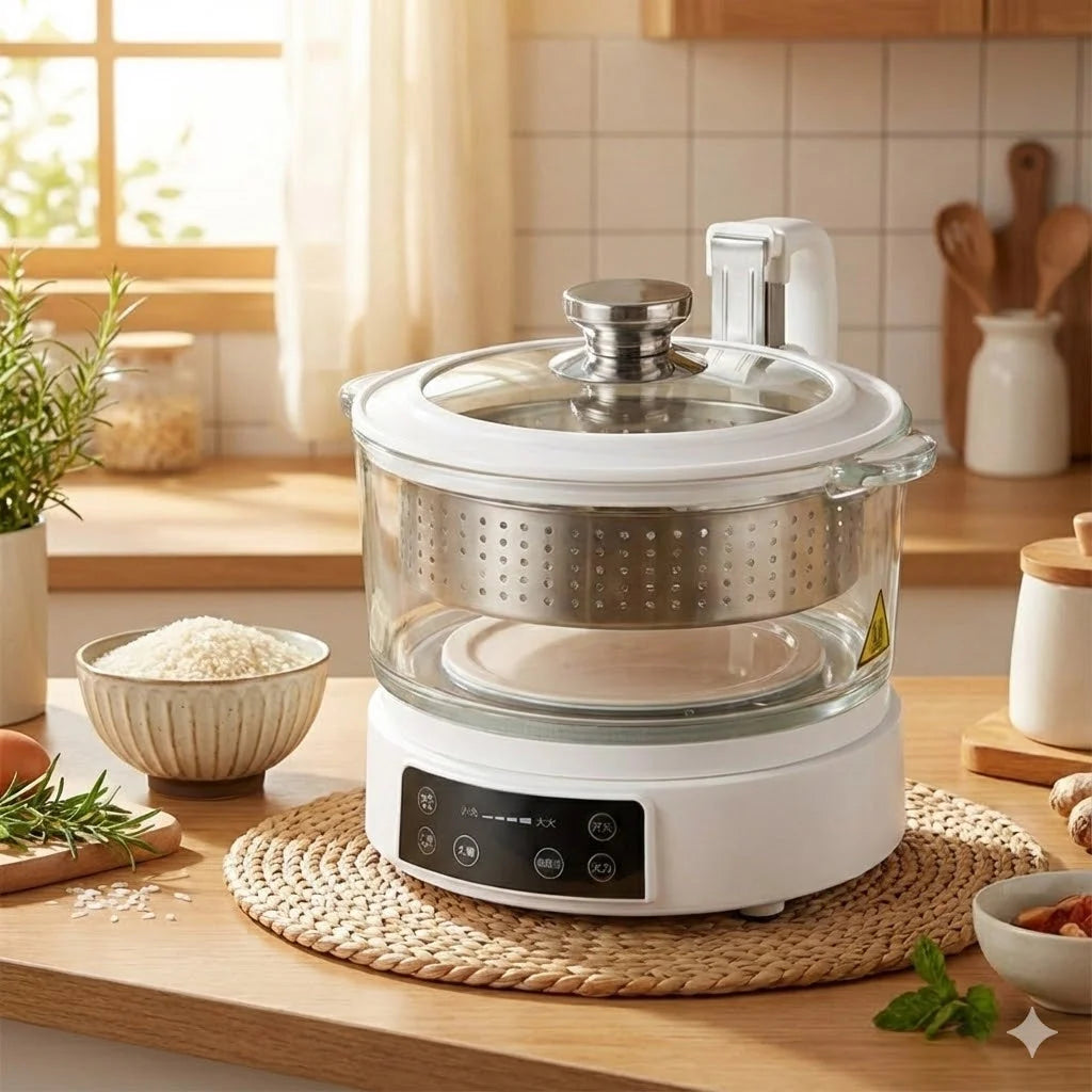 Rice Cooker Low-Starch Cooking 3.17 Qt Capacity