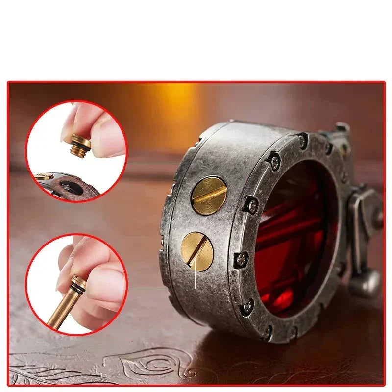 Rocker Lighter Windproof Transparent Fuel Tank