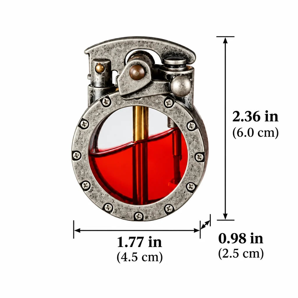 Rocker Lighter Windproof Transparent Fuel Tank