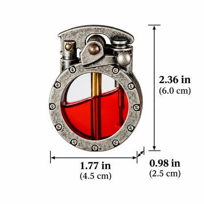 Rocker Lighter Windproof Transparent Fuel Tank