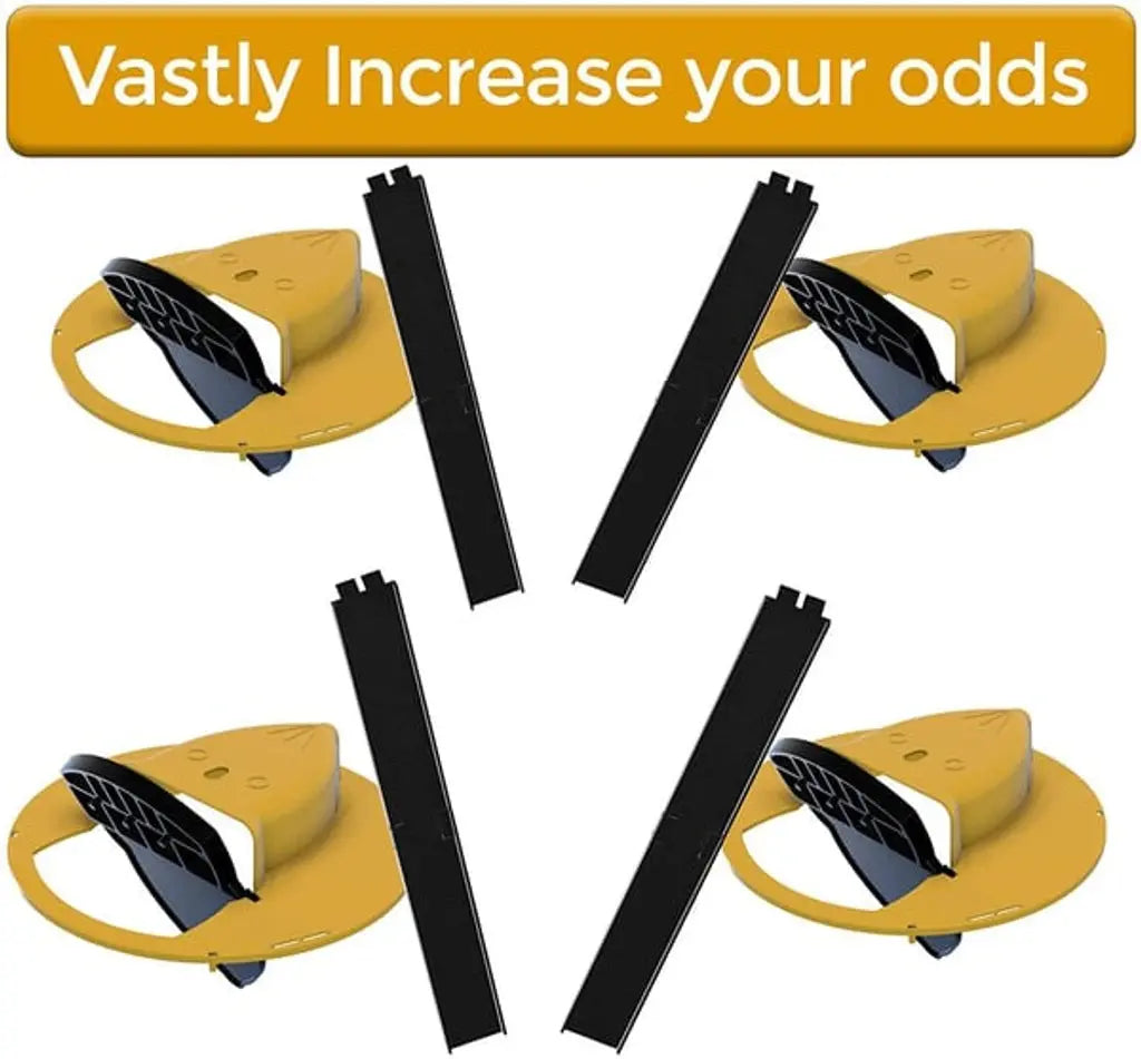 Rodent Trap Enclosed Catch Counterweighted Plank