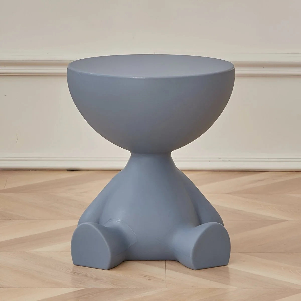 Round Coffee Table Lightweight Durable Plastic Compact Design