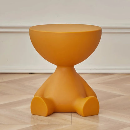 Round Coffee Table Lightweight Durable Plastic Compact Design