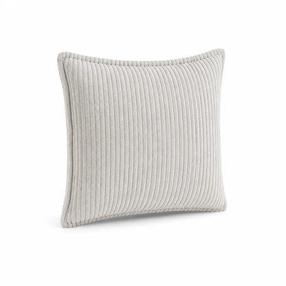 Round Throw Pillow Ribbed Texture Plush 30 cm