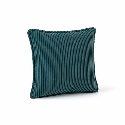 Round Throw Pillow Ribbed Texture Plush 30 cm