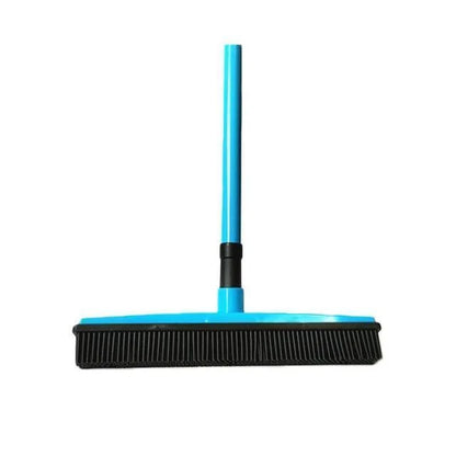 Rubber Broom Pet Hair Natural Rubber Head Telescoping Handle