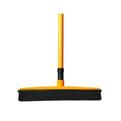 Rubber Broom Pet Hair Natural Rubber Head Telescoping Handle