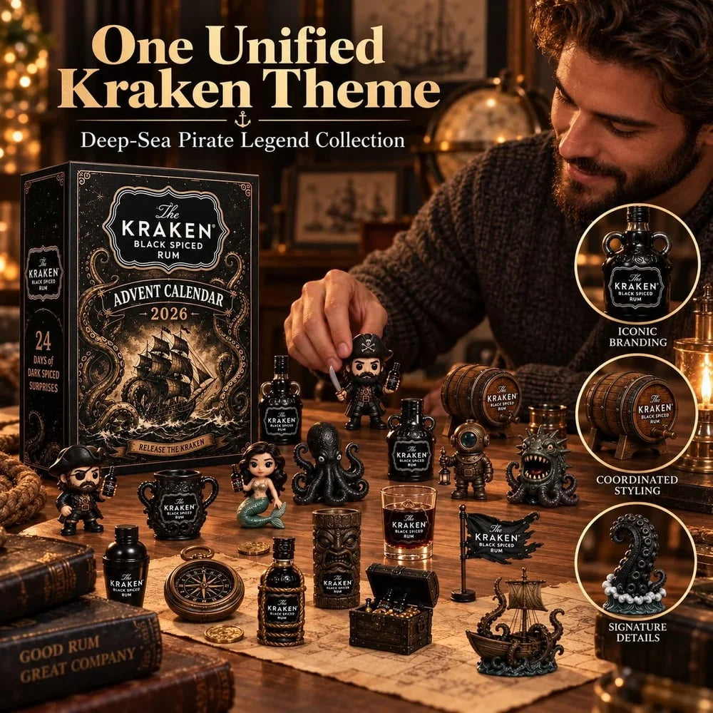 Rum Advent Calendar 24 Mini Bottles Christmas Countdown
