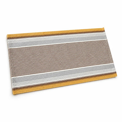 Runner Rug Striped Cotton Blend Anti-Slip