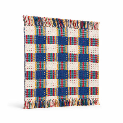 Runner Rug Striped Cotton Blend Anti-Slip