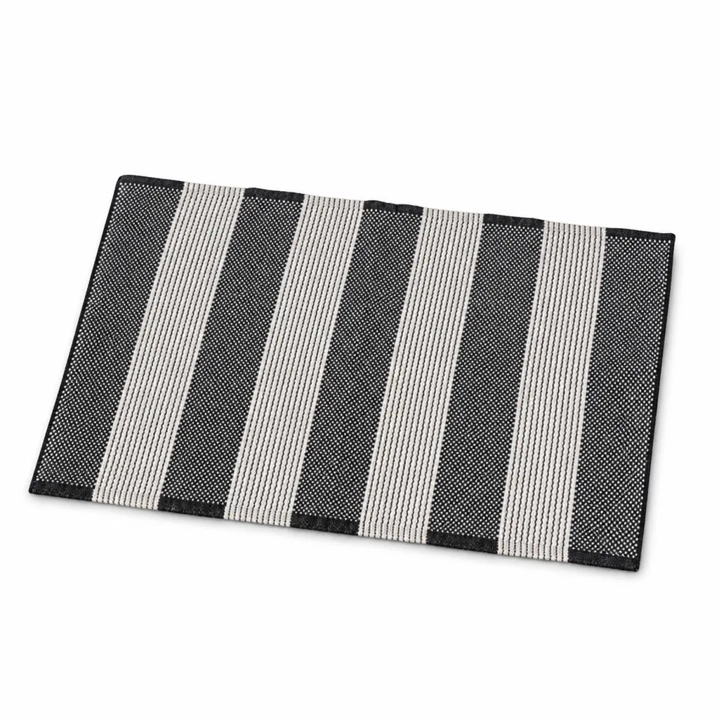 Runner Rug Striped Cotton Blend Anti-Slip
