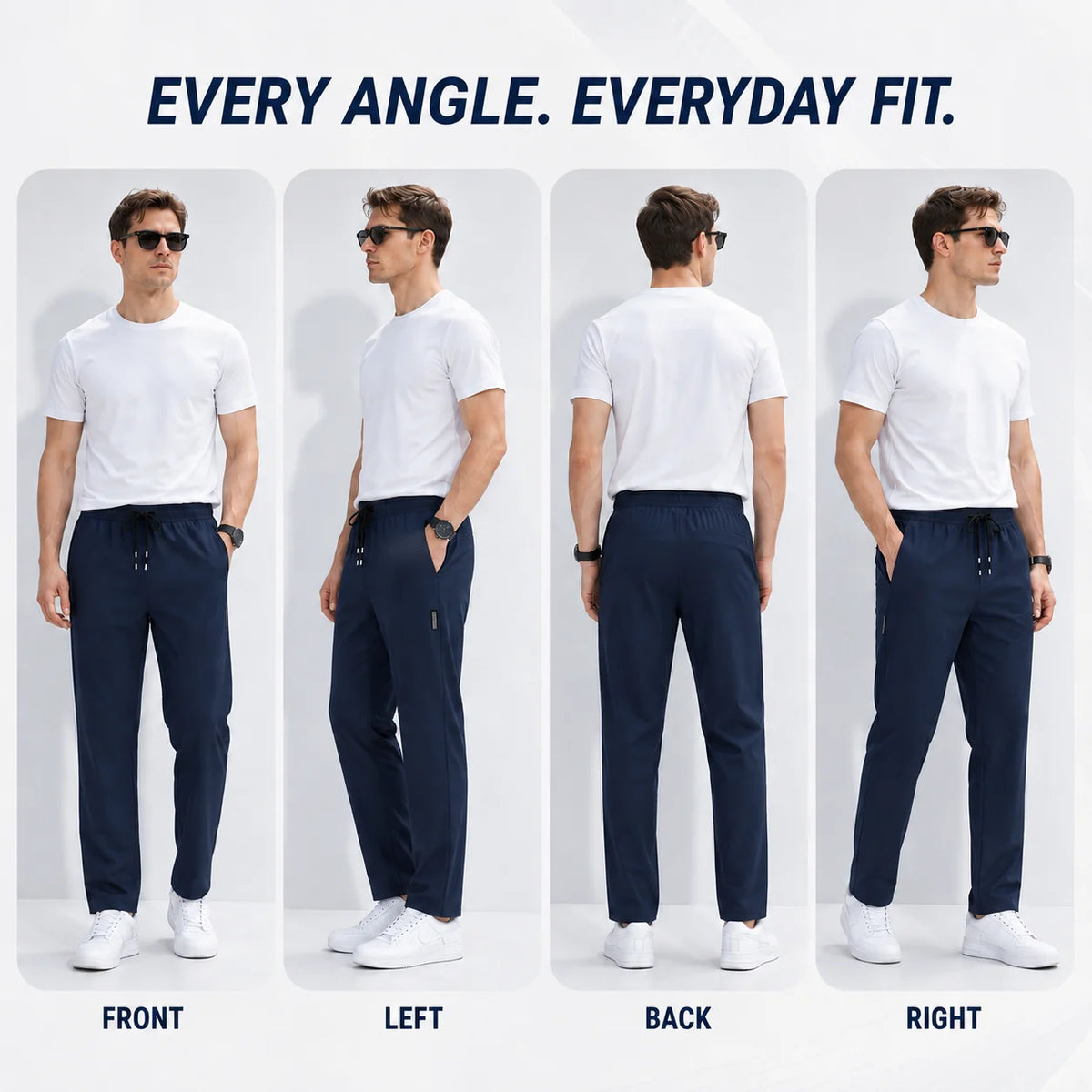 Running Pants Breathable Quick-Drying Drawstring Waist