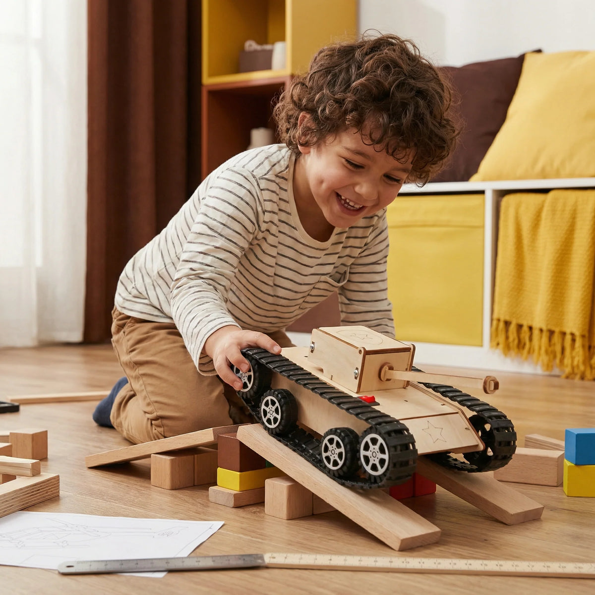 STEM Building Kit Wooden Working Model Ages 8+