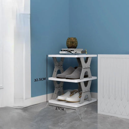 Shoe Storage Organizer Foldable & Stackable Space-Saving