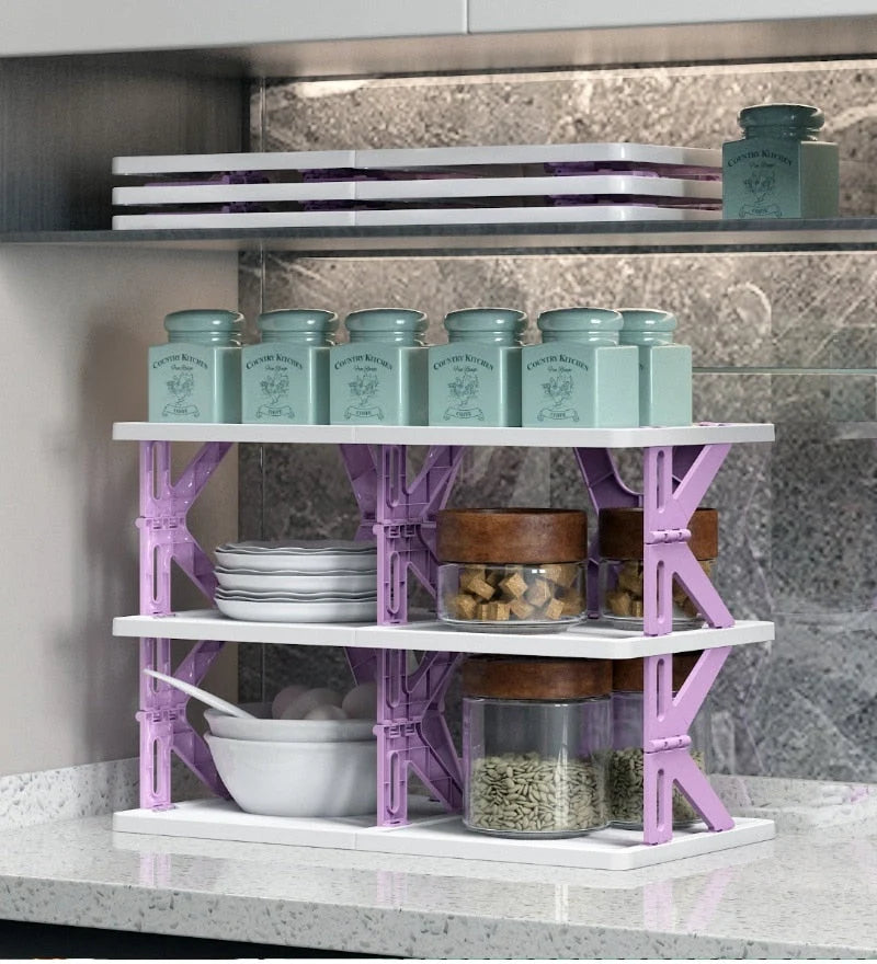 Shoe Storage Organizer Foldable & Stackable Space-Saving
