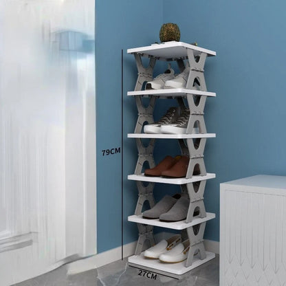 Shoe Storage Organizer Foldable & Stackable Space-Saving