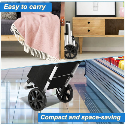 Shopping Trolley Foldable Removable Bag Cooling Compartment