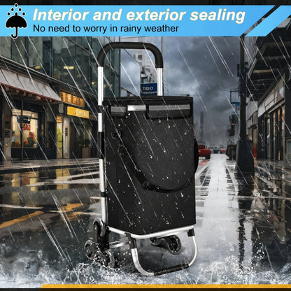 Shopping Trolley Foldable Removable Bag Cooling Compartment
