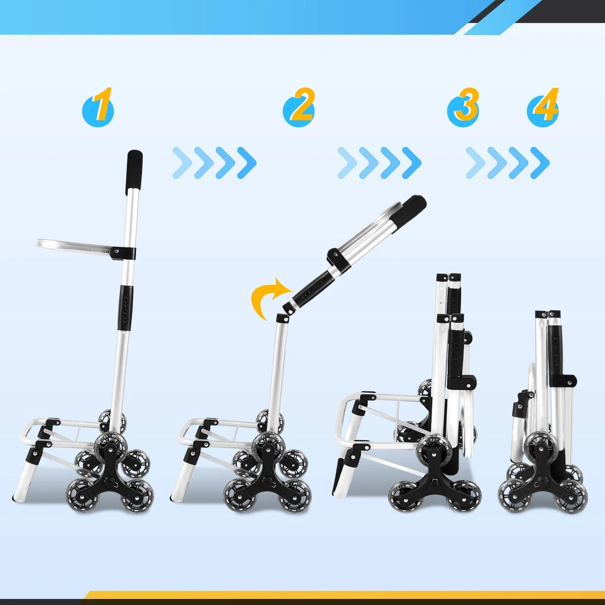 Shopping Trolley Foldable Removable Bag Cooling Compartment
