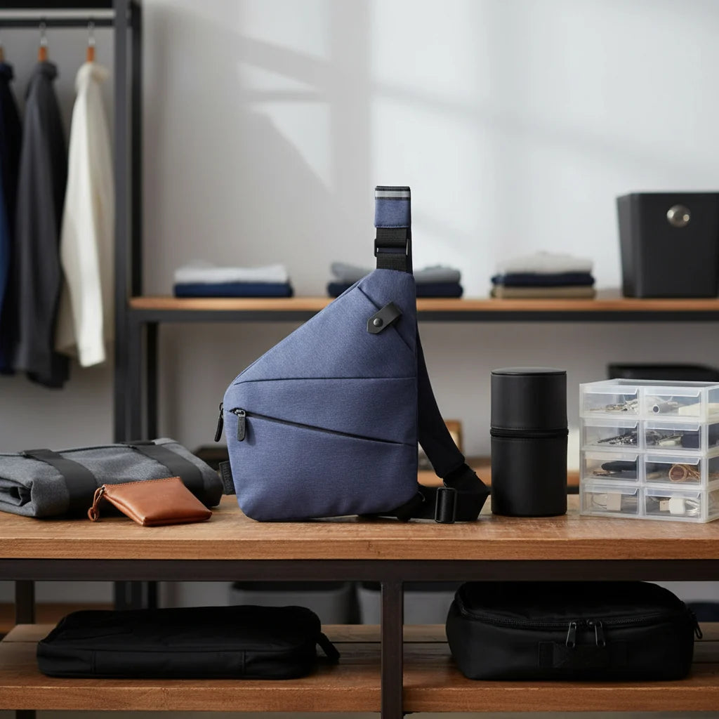 Shoulder Bag Anti-Theft RFID-Blocking Cut-Resistant