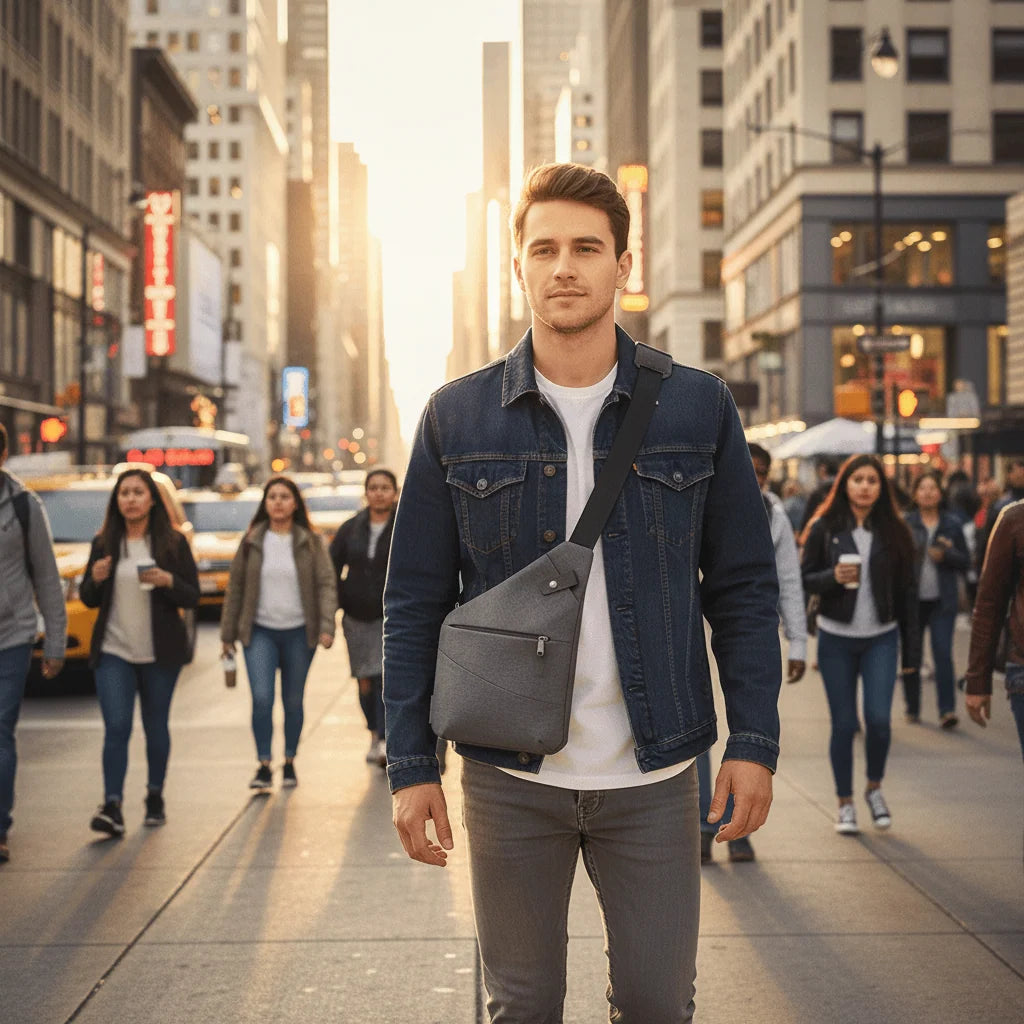Shoulder Bag Anti-Theft RFID-Blocking Cut-Resistant