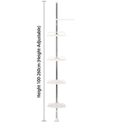 Shower Caddy Height-Adjustable Rust-Resistant Stainless Steel Four Shelves