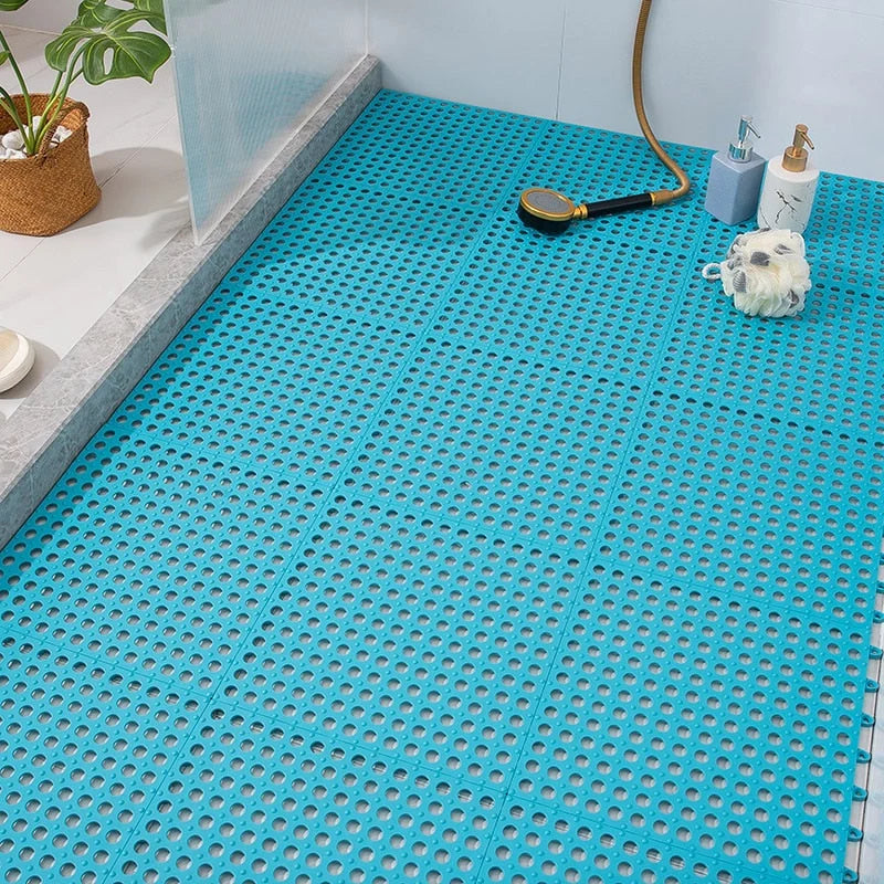 Shower Floor Mat Non-Slip Quick-Drying Soft Plastic