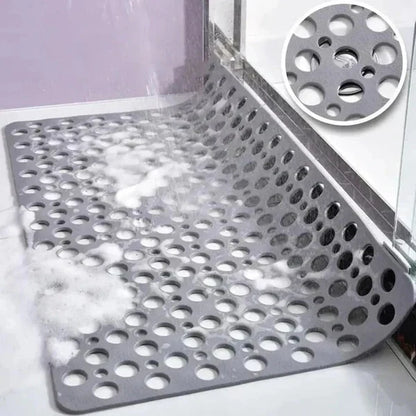 Shower Mat Textured Non-Slip Suction Backing & Drainage