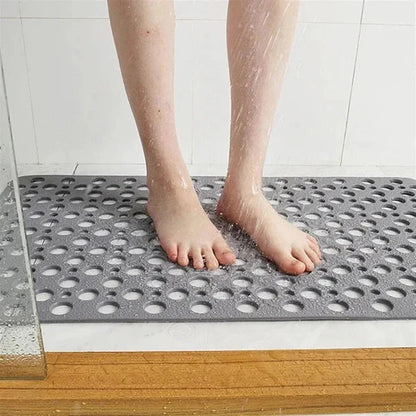 Shower Mat Textured Non-Slip Suction Backing & Drainage